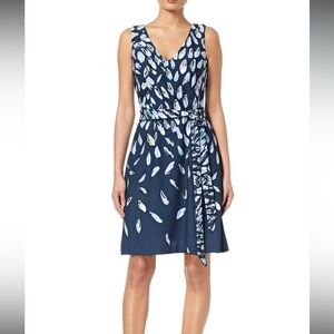 Adrianna Papell size 14 petal print fit and flare dress